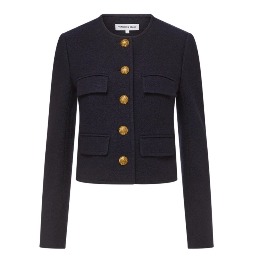 IN SEARCH OF this Veronica Beard Navy Blazer with Gold Buttons